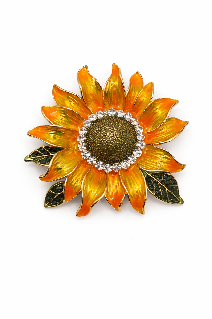 Radiant Sunflower Brooch Default Title Petit Détail Lebanon