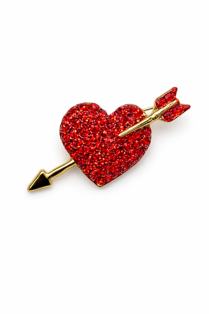 Cupid's Heart & Arrow Brooch Default Title Petit Détail Lebanon