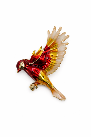 Soaring Swallow Brooch Red Petit Détail Lebanon