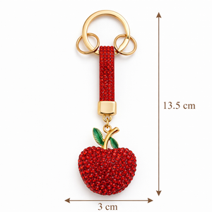 Sparkling Apple Charm Keychain Red Petit Détail Lebanon