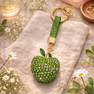 Sparkling Apple Charm Keychain Petit Détail Lebanon