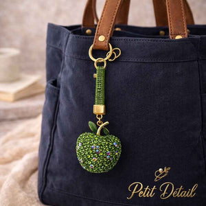 Sparkling Apple Charm Keychain Petit Détail Lebanon
