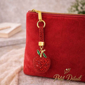 Sparkling Apple Charm Keychain Petit Détail Lebanon
