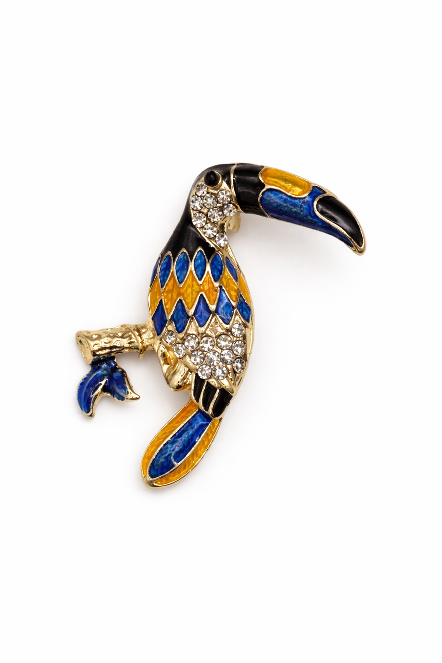 Tropical Enamel Toucan Brooch Default Title Petit Détail Lebanon