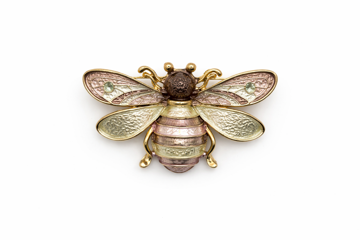 Vintage Enamel Bee Brooch Collection Petit Détail Lebanon