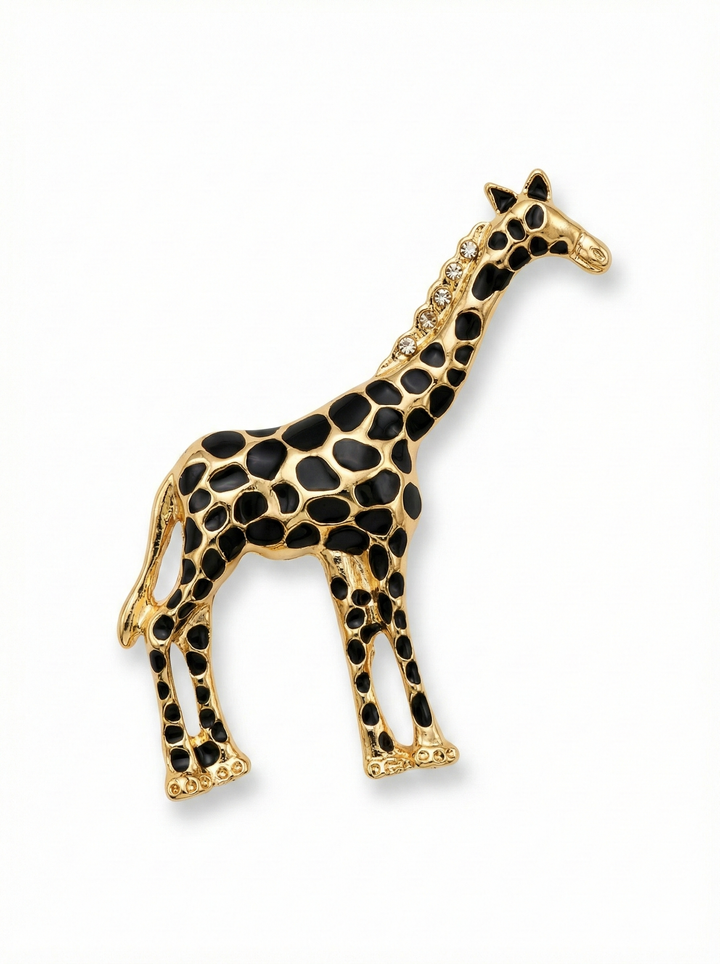Whimsical Standing Giraffe Brooch Petit Détail Lebanon